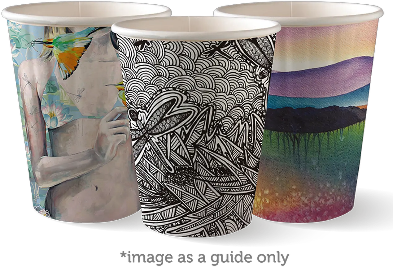 12oz Art Series Double Wall Cups Coffee Cup Png Double Cup Png