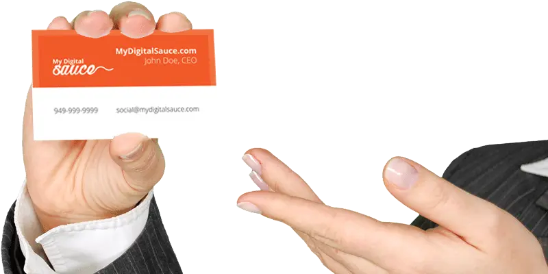 Bbq Business Card Hands W Suit Mydigitalsauce Business People Card Png Card Suit Png