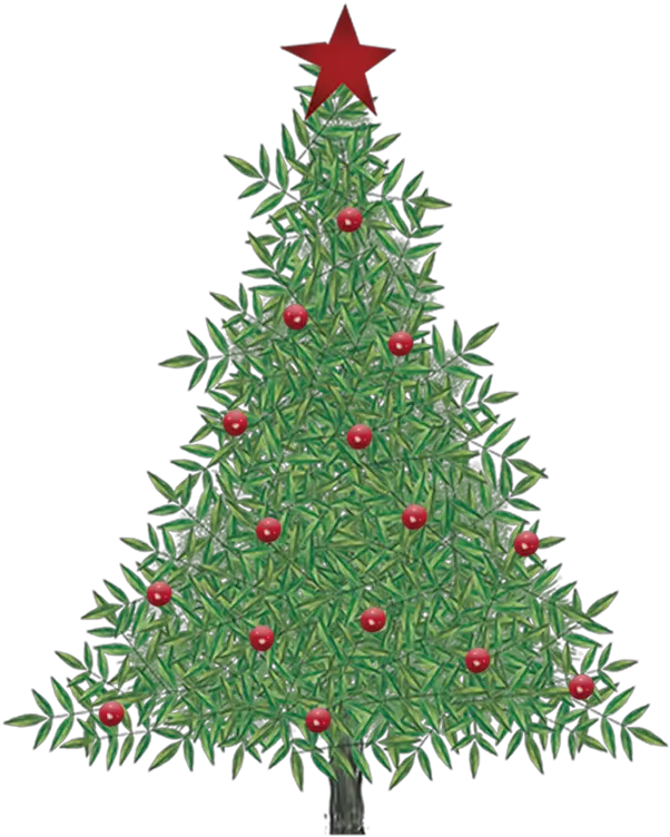 Cartoon Christmas Tree Clipart Png