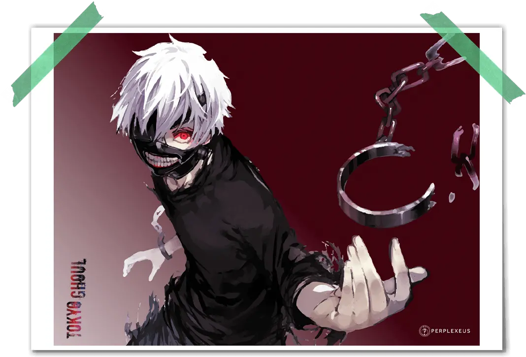 Tokyo Ghoul Kaneki Poster Most Badass Anime Characters Png Tokyo Ghoul Transparent