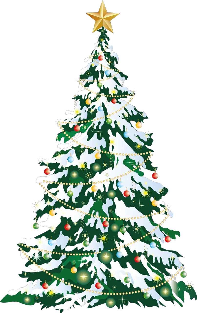 Black Silhouette Christmas Trees Transparent Png