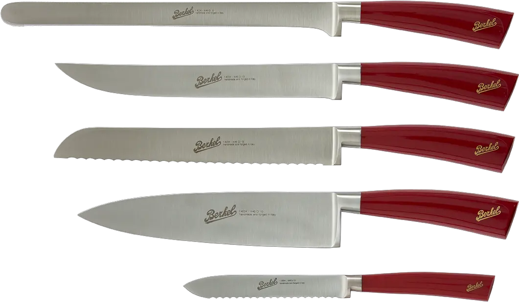 5 Knives Chef Knife Set Png Kitchen Knife Png