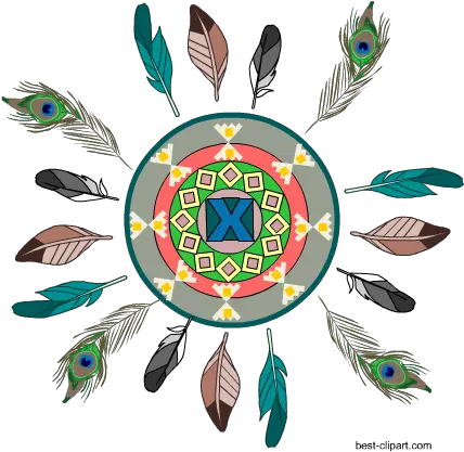 Free Tribal Aztec Boho Clip Art Bird Png Dream Catcher Transparent Background