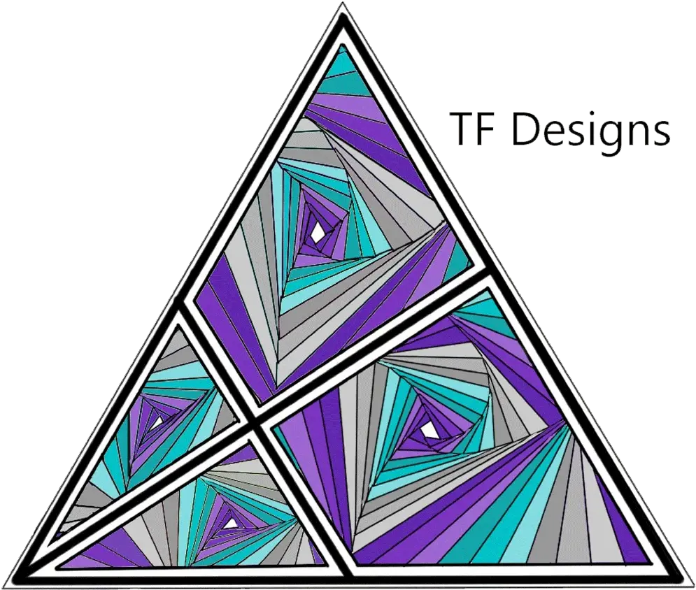 Tf Designs Quilt Or Blanket Quilt Shop Custom School Spirit Triangle Png Tf Logo