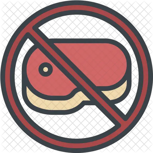 No Raw Meat Icon Avoid Crowd Icon Png Meat Png