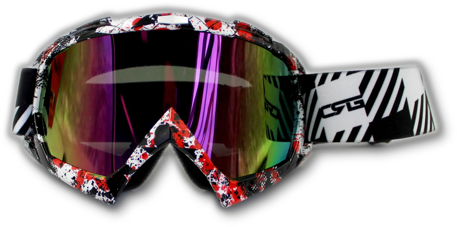 Clear Lens Motocross Motorbike Mx Goggles Anti Fog Uv Pattern Png Dirt Transparent
