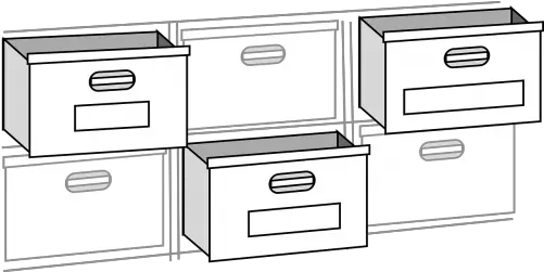 File Cabinetfiling Cabinetsoffice Furniturefile Drawers Clothes Drawer Black And White Artclip Png File Cabinet Icon Png