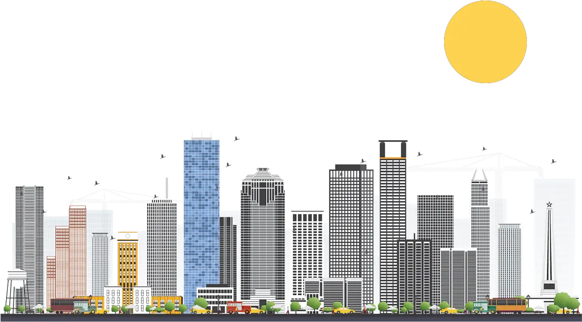 Local Seo And Marketing In Houston Houston Skyline Cartoon Png Houston Skyline Png