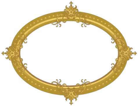 Elliptical Golden Frame Transparent Png U0026 Svg Vector File Moldura Dourada Redonda Png Gold Frame Transparent