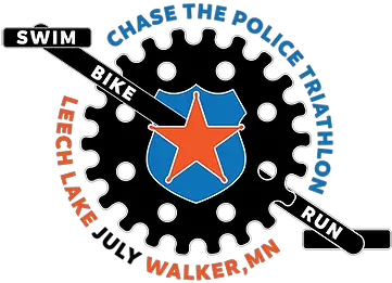 Chase The Police Triathlon Dot Png Swim Bike Run Logo