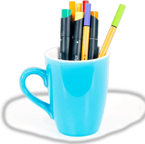 Download Collaborate And Add Notes Transparent Pencil Cup Png Mug Png