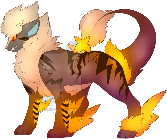 Luxray Fusion By Lee Cartoon Png Arcanine Png