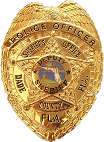 Download Badge Of The Miami Miami Dade Police Badge Png Police Badge Transparent png