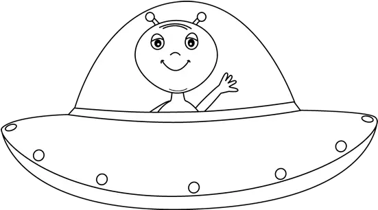 Library Of Black Ufo Clipart Royalty Free Stock Png Files Clip Art Black And White Alien Ufo Png