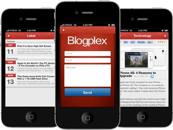Blogplex Technology Applications Png Iphone Template Png