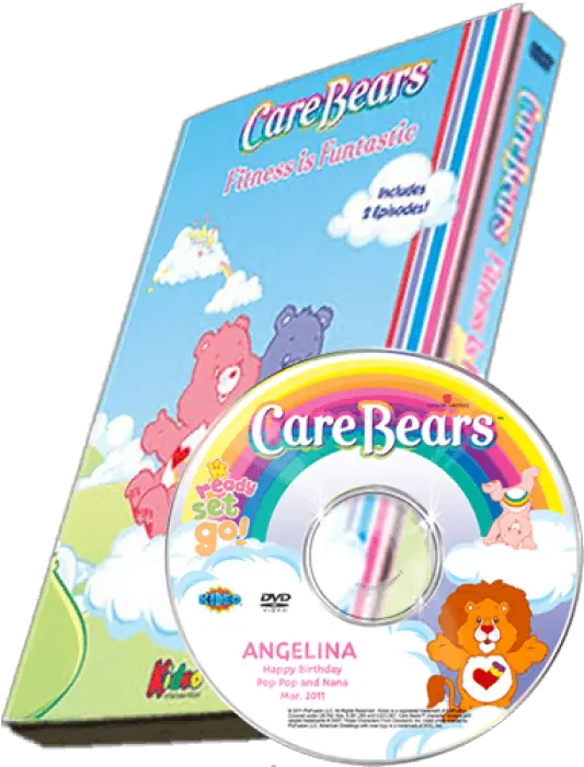 Care Bears Fitness Is Funtastic Photo Personalized Childrenu0027s Dvd Kids Personalized Dvd Png Care Bear Png
