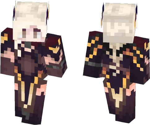 Install Overwatch Mercy Witch Inspired Skin For Free Imperial Officer Minecraft Skin Png Overwatch Mercy Png