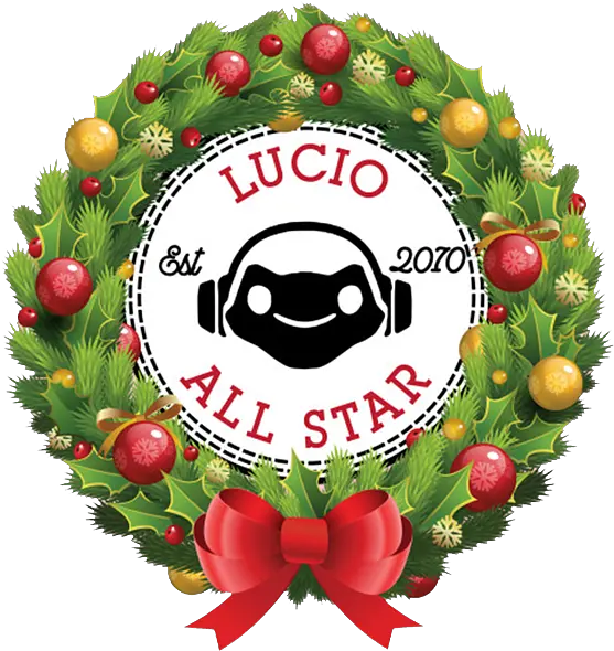 Christmas All Star Overwatch Lucio Wreath Puzzle Christmas Wallpaper Of Trump Png Lucio Overwatch Icon