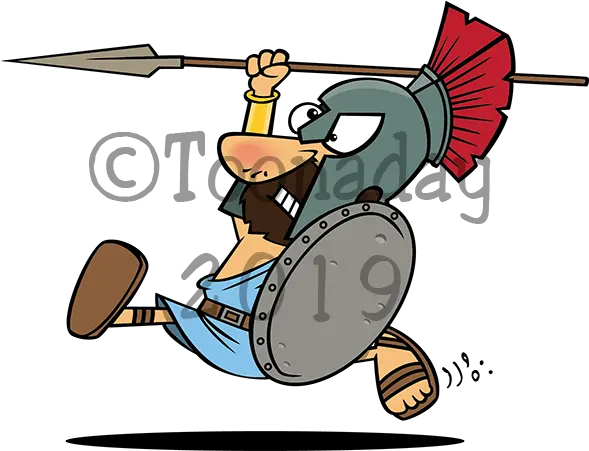 Spartan Cartoon Searching In Pocket Png Spartan Png