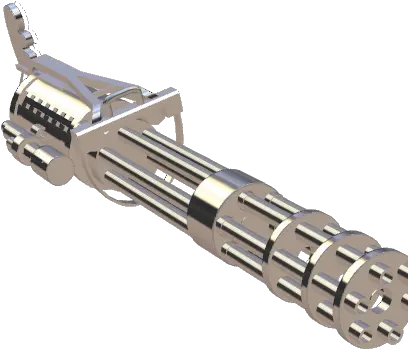 P3d Revolver Png Minigun Png