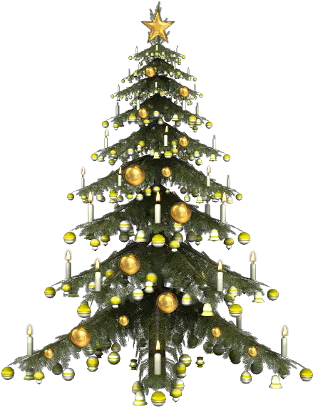 Flocked Christmas Tree Png