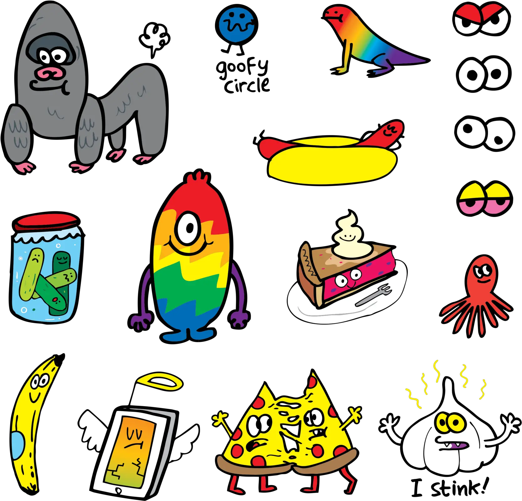 Download Goofy Doodles Sheet Jon Burgermanu0027s Daily Doodle Goofy Doodles Png Goofy Transparent