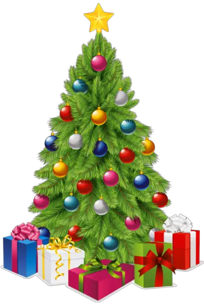 Christmas Tree Top View Png