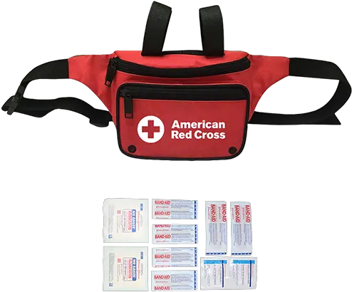 Red Cross 3 Pocket Lifeguard First Aid Hip Pack Fanny Pack Png Fanny Pack Png