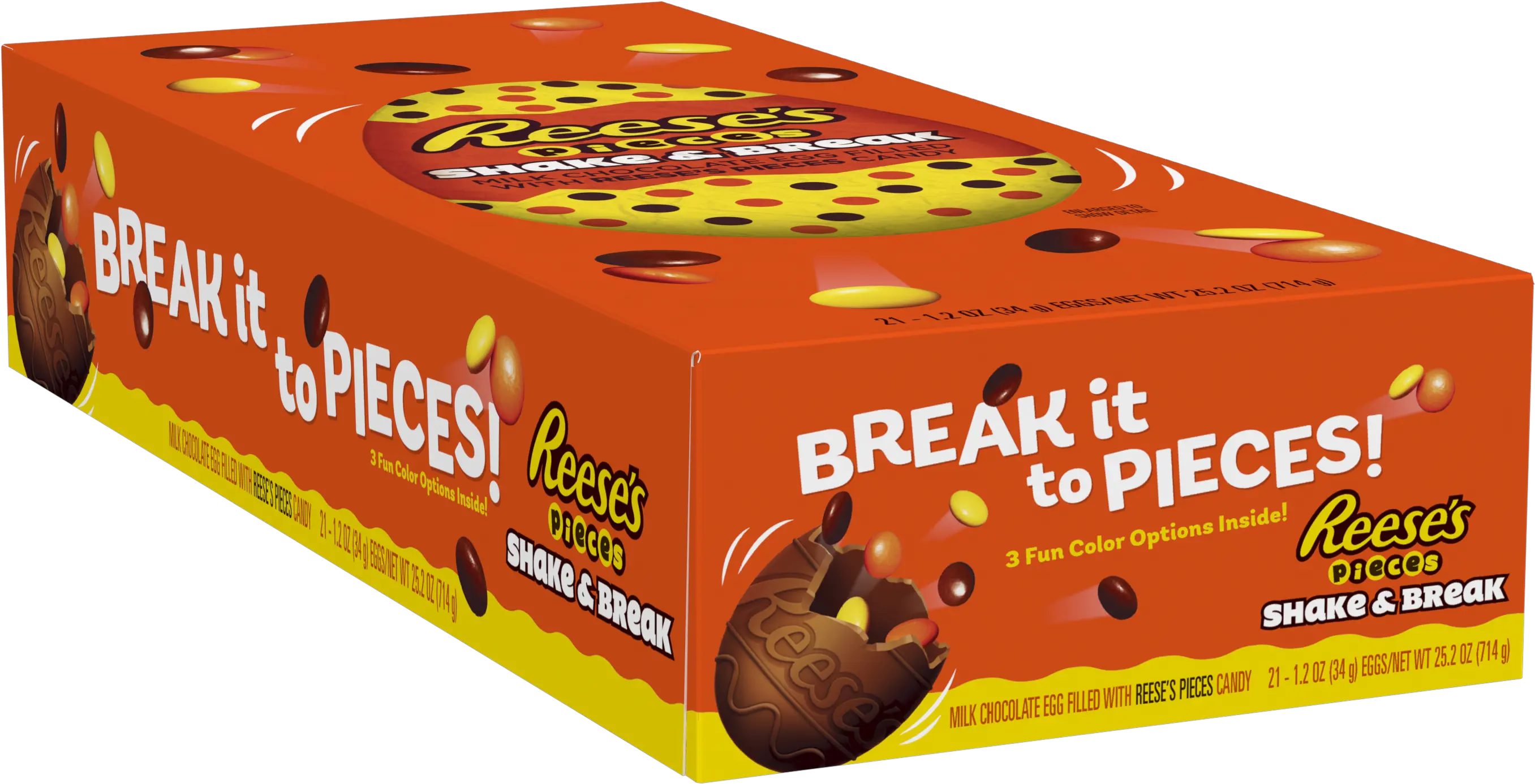 Chocolate Candy Shell Shake Packet Png Reeses Pieces Logo