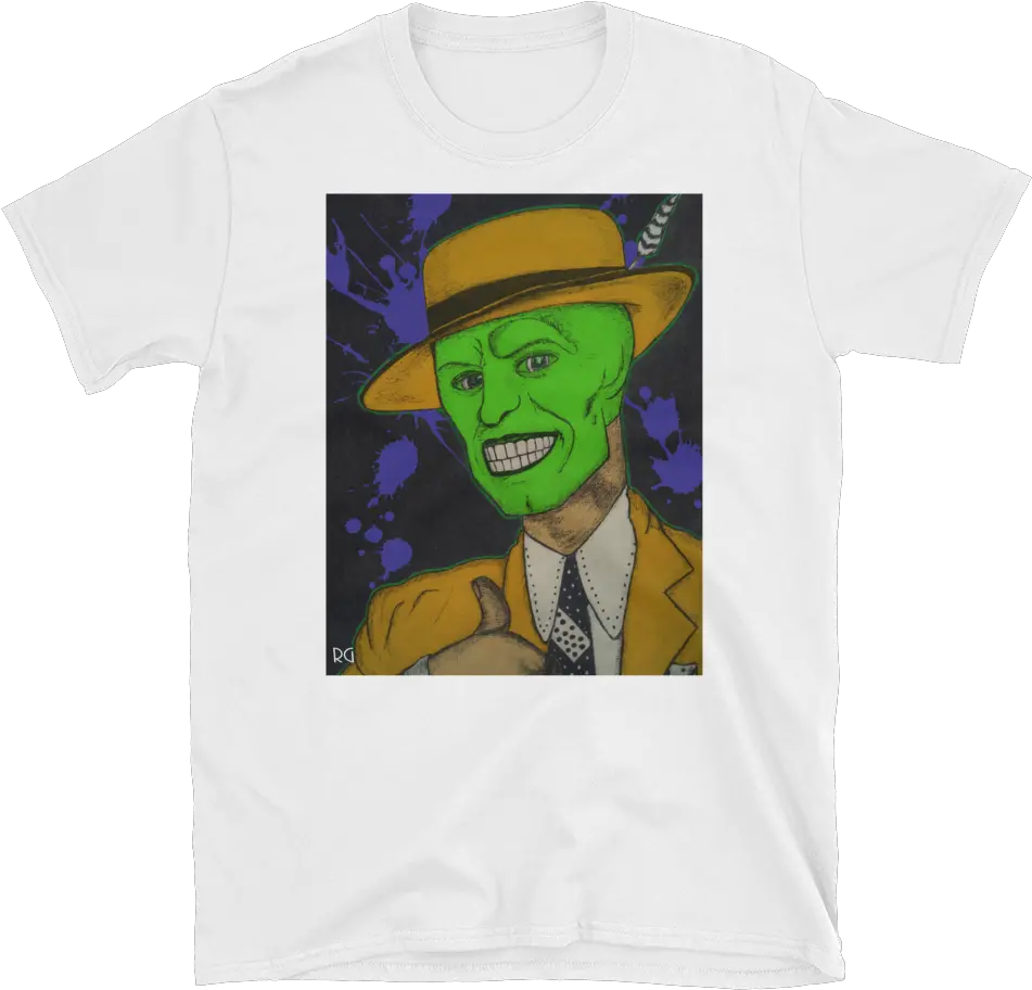 The Mask Jim Carrey Short Sleeve Unisex Tshirt In 2019 Cartoon Png Jim Carrey Png