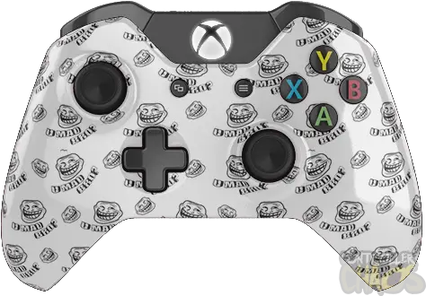 White Trollface Cool Xbox Controllers Png Trollface Png
