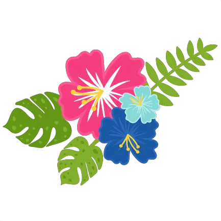 Hawaiian Flowers Scrapbook Cuts Svg Hawaiian Flowers Svg Png Hawaiian Png