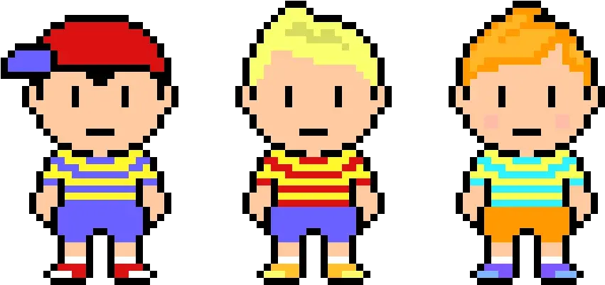 Ness Lucas And Claus Pixel Art Maker Ness And Lucas Pixel Art Png Ness Png