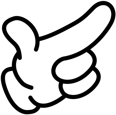 Cartoon Hand Pointing Right Transparent Png U0026 Svg Vector File Desenhos Animados Para Desenhar Pointing Png