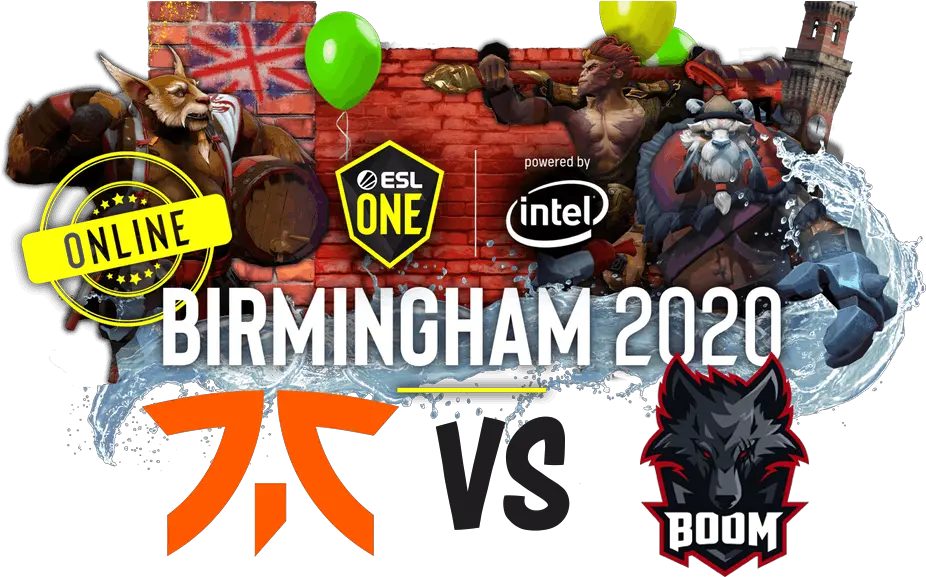 Fnatic Vs Boom Dota Esl Birmingham 2020 Png Fnatic Logo