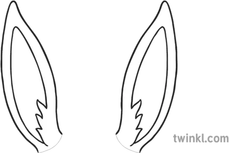 Bunny Rabbit Ears Animals Nature Body Parts Ks1 Black And Animal Body Parts Ears Png Bunny Ears Png