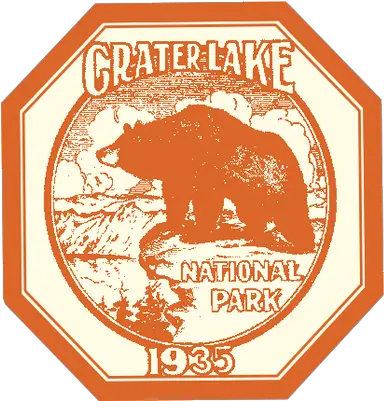Download Crater Lake National Park National Park Stickers Png Crater Png