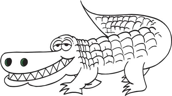 Download Hd Svg Freeuse Alligator Outline Clip Art Alligator Clipart Black And Whi Png Alligator Transparent Background