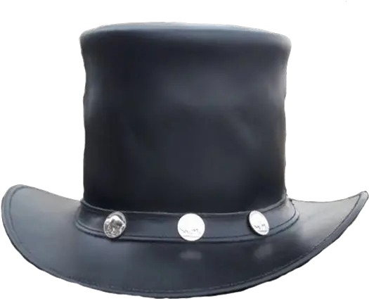 Steampunk Black Diamond Leather Top Hat With Buffalo Nickels Buffalo Nickel Png Black Cowboy Hat Png