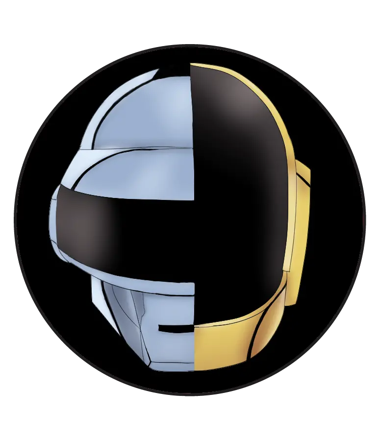 Pin Back Buttons Daft Punk Button Pins Daft Punk Png Daft Punk Png