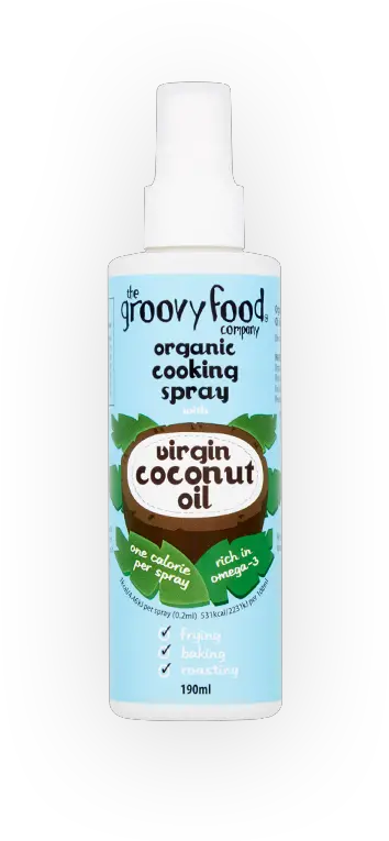 Groovy Food Organic Cooking Spray With Virgin Coconut Oil Household Supply Png Cooking Oil Icon