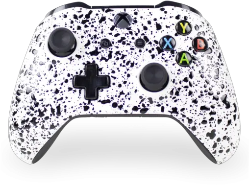 White 3d Splatter Custom Xbox Controller White Png White Splatter Png