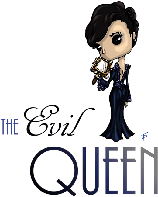 Chibi Evil Queen Blue Dress Style Throw Pillow Great Quarantine Of 2020 Png Evil Queen Png