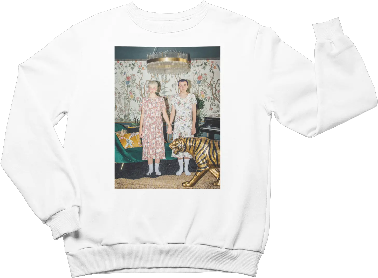 Emmy And Ian Hand Holding Crewneck Sweatshirt White Tickle Trunk Png Just Added Icon