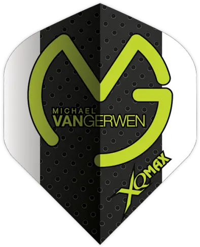 Xqmax Mvg White Wing Green Logo Michael Van Gerwen Png Dart Logo