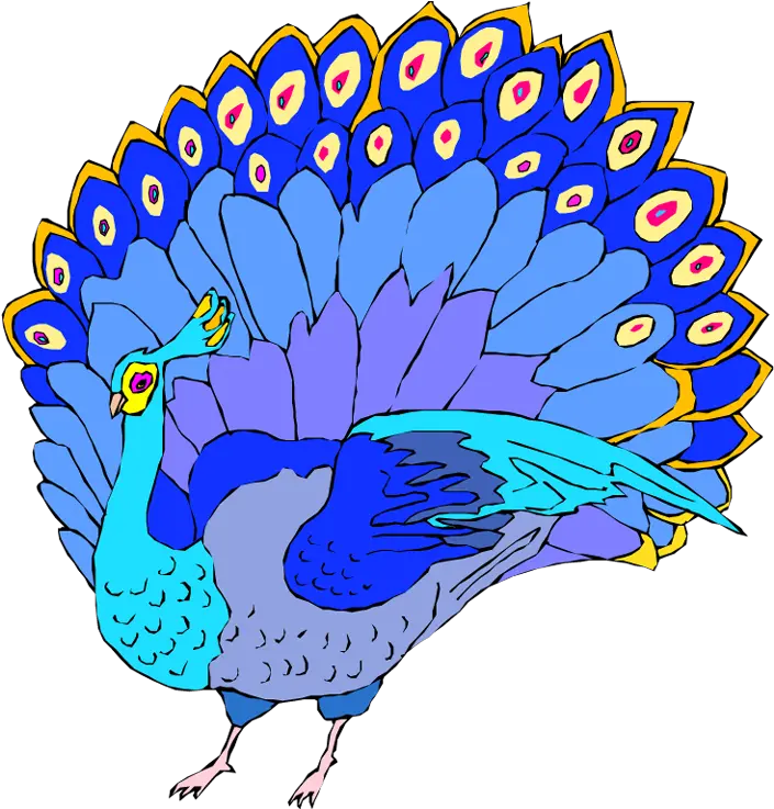 Download Free Peacock Clipart Clip Art Blue Peacock Full Peacock Blue Clip Art Png Peacock Png