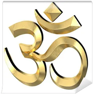 Wall Mural Hindu Om Icon 3d Isolated Pixersus Om Mural Png Om Icon