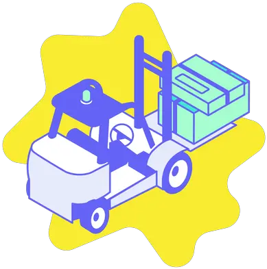 Forklift Icon Download In Glyph Style Vertical Png Fork Lift Icon