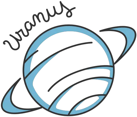 Blue Uranus Simple Solar System Planet For Volleyball Png Uranus Transparent