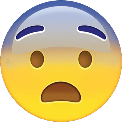 Fearful Face Emoji Transparent Png Designbust Omg Emoji Png Sticker Flame Emoji Png